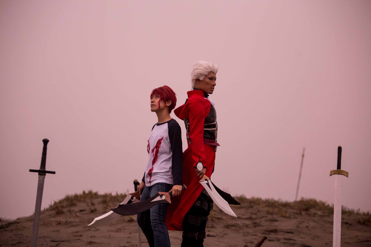 Nonsuryu's tweet photo. 【Unlimited Blade Works】

撮影:アオッキーさん
アーチャー:やまでぃさん
衛宮士郎:のん https://t.co/ThXY6VkGG9
