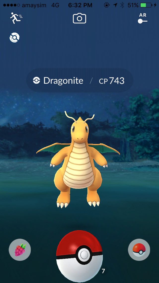 pogoislife's tweet photo. Came across my first random Wild dragonite yesterday. Disappointing cp but still very exciting https://t.co/svI2W29nLU