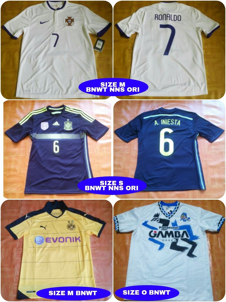 adisanto1897's tweet photo. @HatrickJersey @_SoccerBloopers @Tribun_SPORTS 
#jersey4sale #1382
Portugal 300k
Spanyol 300k
Dortmund 365k
Gamba Osaka 225k
081280844556 https://t.co/RvLYvG02N4