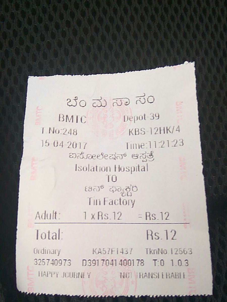 Bmtc Fare Chart