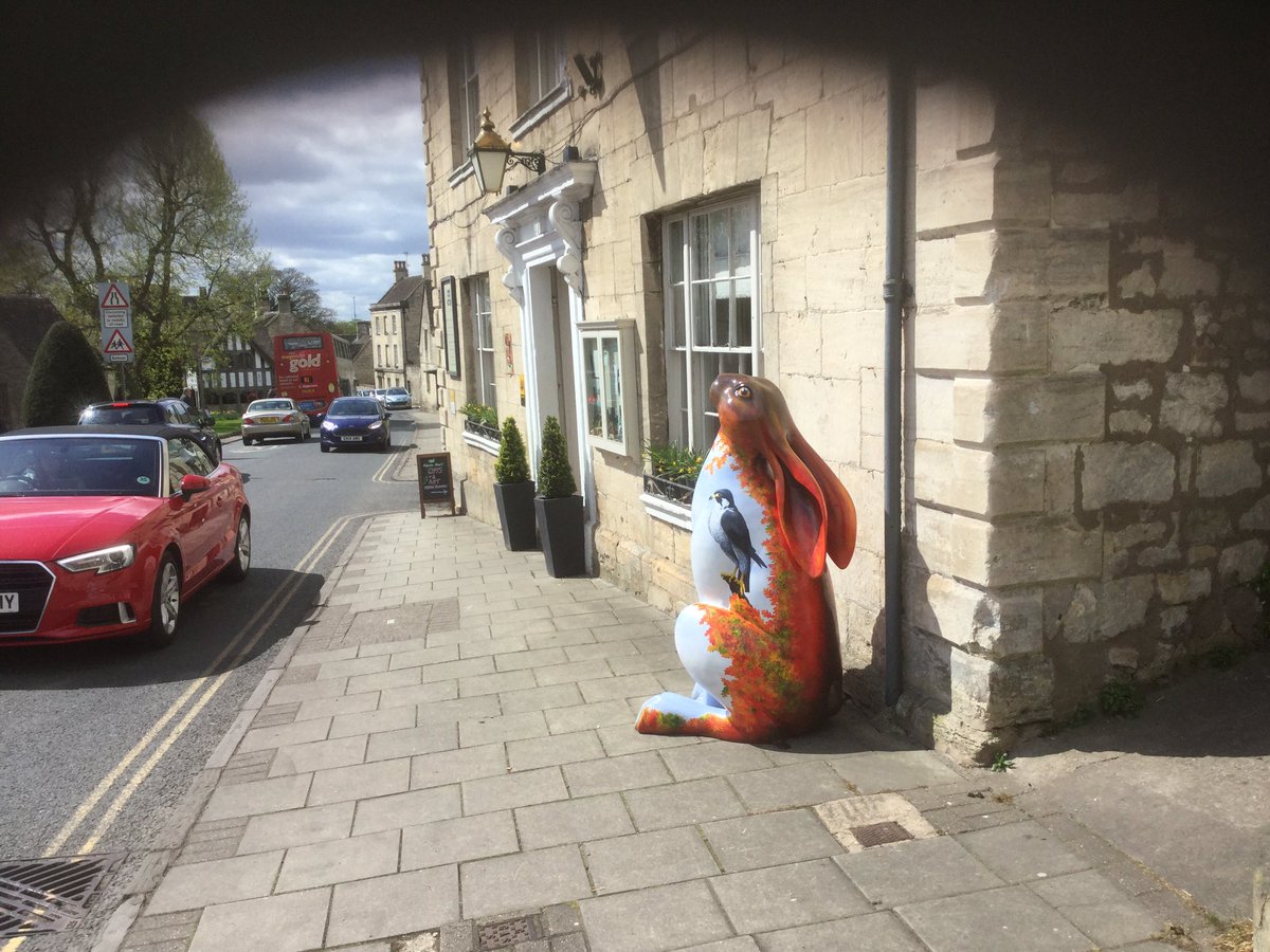 The Falcon's Easter Hare ( sorry it's not a bunny) make an appearance at the front for Painswicks Easter Egg Hunt.