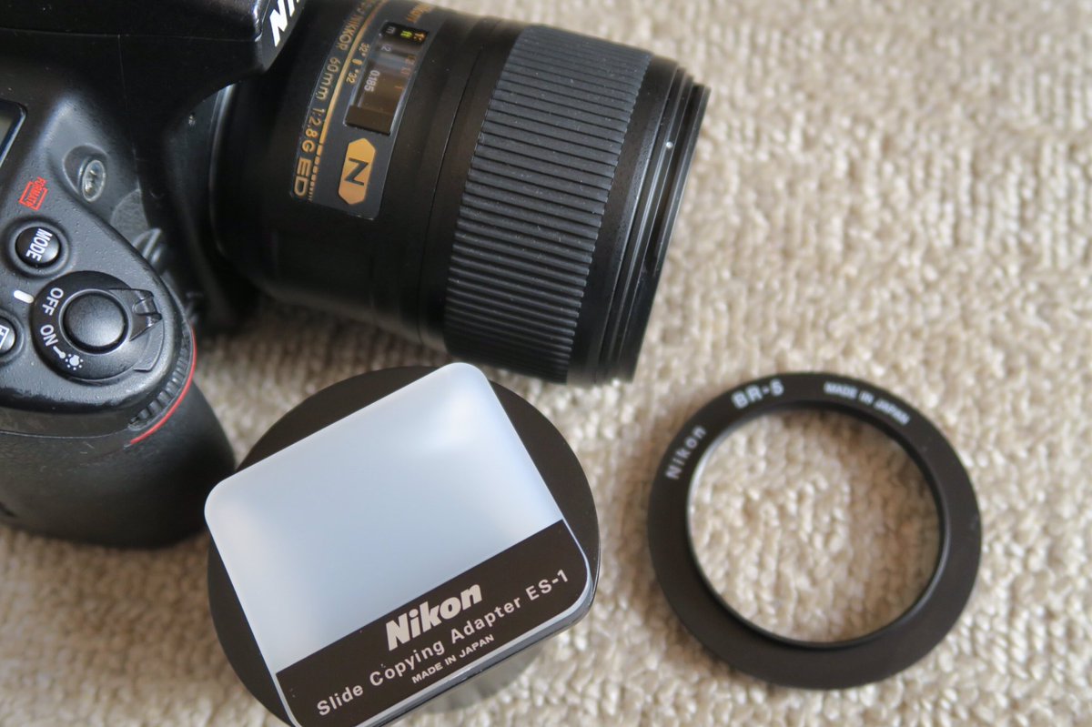 ミニラ ジュニア בטוויטר 当初 手持ちのプリンター複合機でデジタルスキャンできると思ったら紙プリントしかできず泣く 色々調べてとった方法が Micronikon60mmとスライドコピーアダプターes 1をbr 5で繋ぎ フィルムをデジイチで直接撮影 フィルムカメラ Nikon