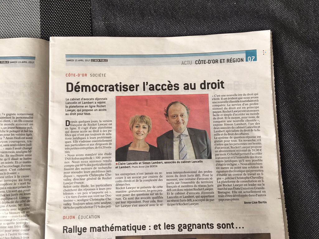 L_AdVocature's tweet photo. démocratiser l'accès au #droit par @FrRocketLawyer &amp; @jurisdefi @zilna @Lebienpublic #@dijon #avocat #TPE… https://t.co/TeMyNEIglB https://t.co/JDM7B1hdlc