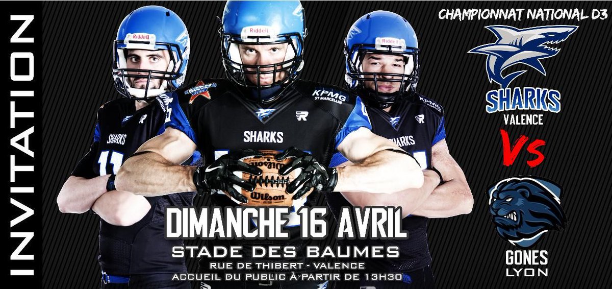 [ANNONCE MATCH] - Notre équipe première reçoit les Gones de Lyon pour un match décisif en vue des qualifications en playoffs! #win #team