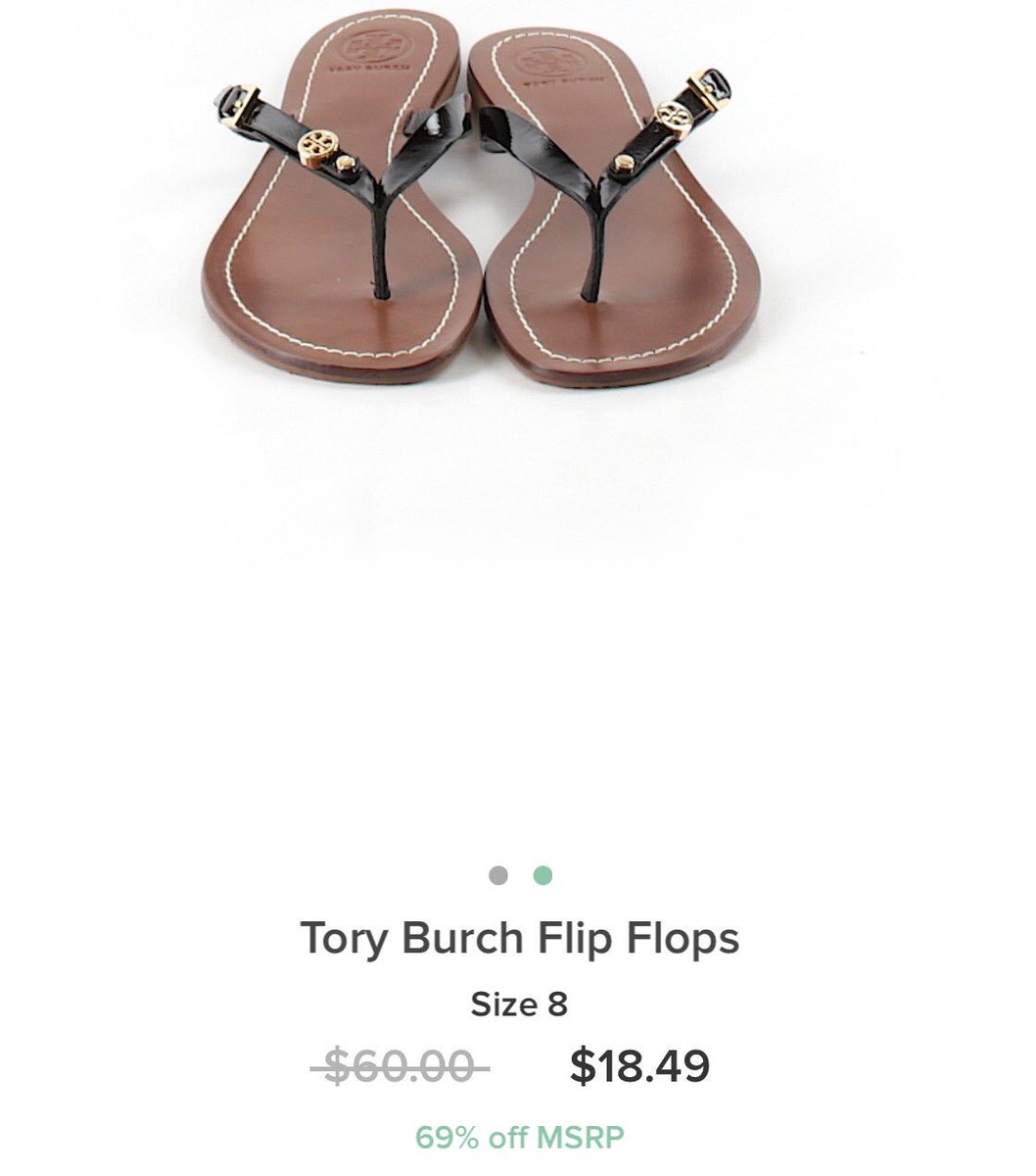 Got these #toryburch sandals from Thredup! Use my referral link for $10 off:
thredup.com/r/X6FSJ4

#couponing #extremecouponing #coupon