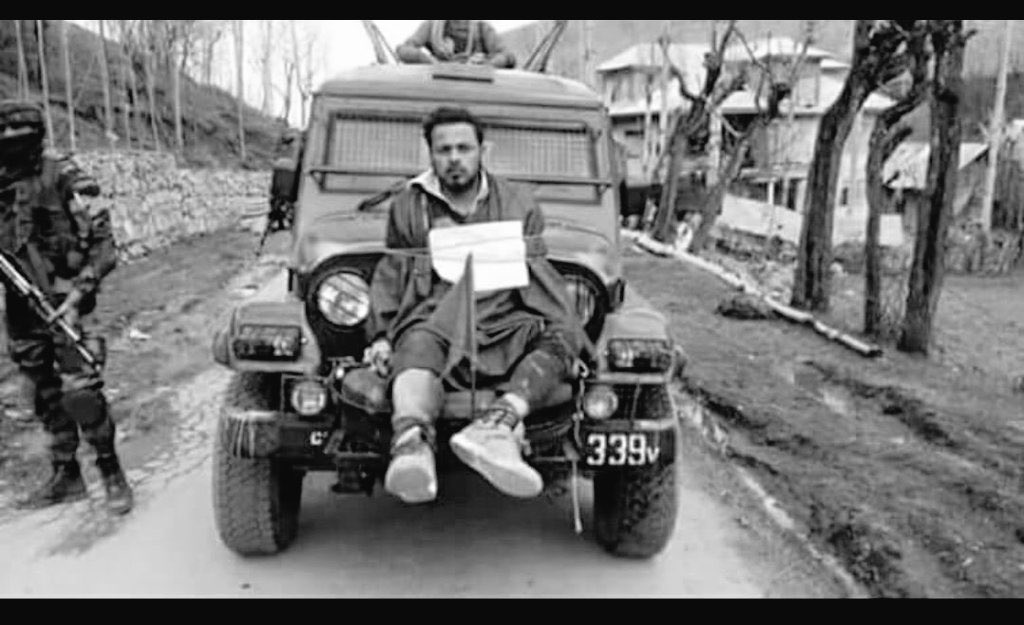 MirzaWaheed's tweet photo. A haunting imprint of India's rule over Kashmir. https://t.co/lMhe98G1V9