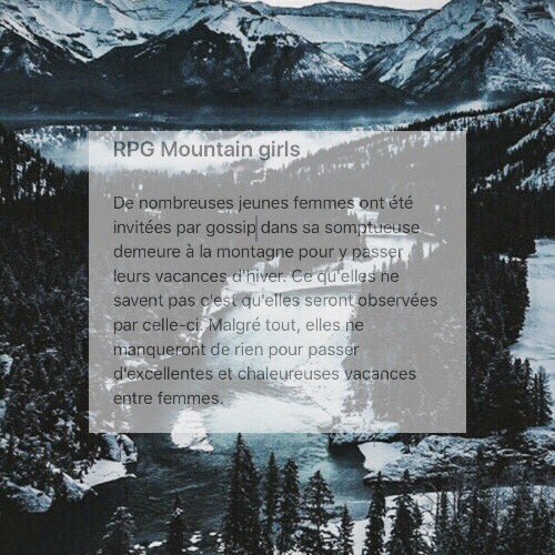 infosmgsrpg's tweet photo. ❄️Contexte, inscription, règlement et liste de personnage à lire attentivement : https://t.co/G2cC24ppi8