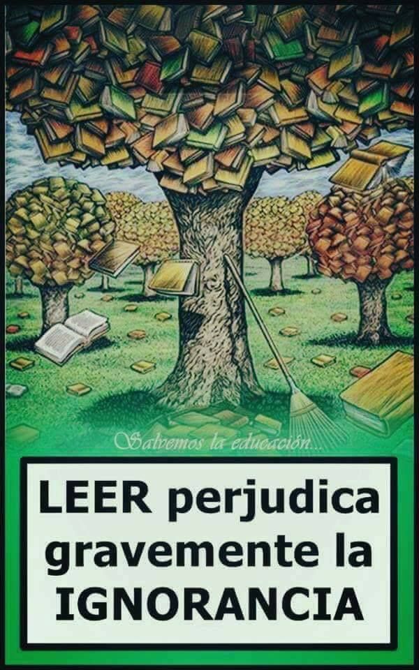 EcoInventos's tweet photo. Leer perjudica gravemente la ignorancia. https://t.co/O3a8C5euhE