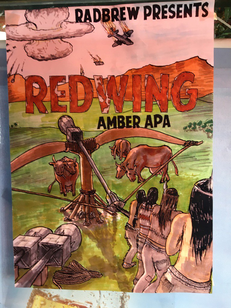KultainenApina's tweet photo. Amber Apa hanaan tois pualt jokkee! #Radbrew #pienpanimo #olut #pääsiäinen #terassi # https://t.co/Haa2WqNkwa