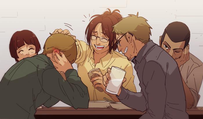 hanji embarrassing moblit in front of everyone