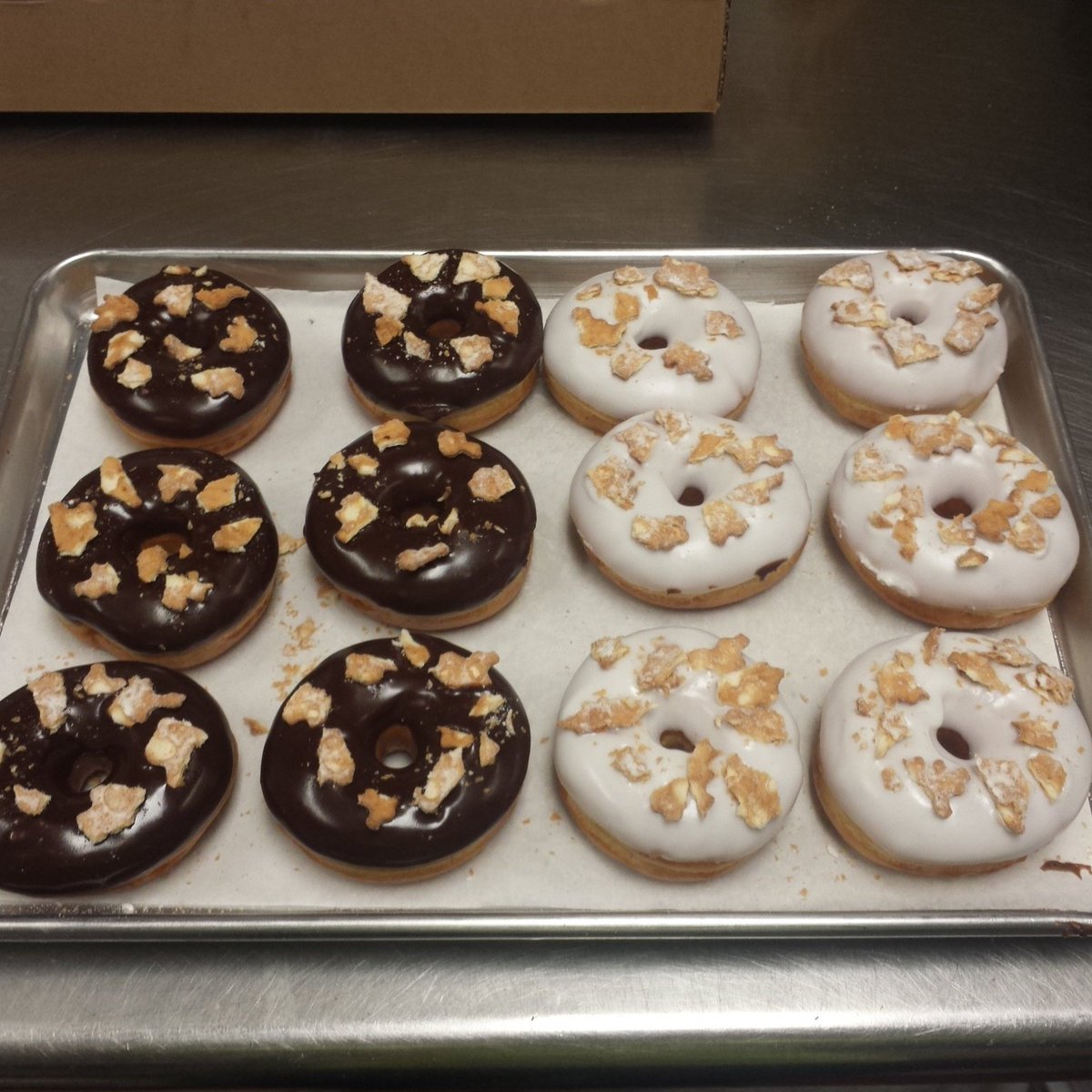 Here come the Donnoli.  Come try something new.  @thedonutstation 
#treatyourself #donuts #cannoli #easterfun