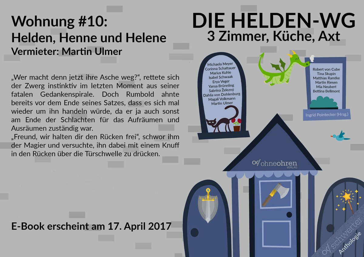 AutorMUlmer's tweet photo. #news #ulmer #Humor #Fantasy #Anthologie #Helden #WG #Axt #Zwerg #Magier #Vampir #Bravarus #verlag #Ebook #Gold #17.04.2017 https://t.co/CyXdOVmWnc