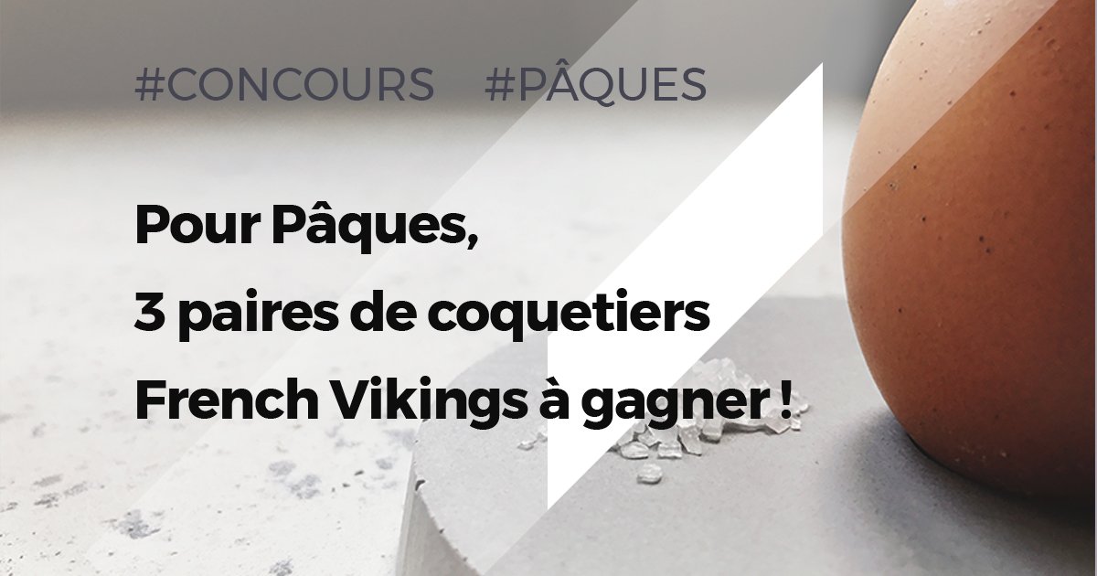 #Concours #Pâques Follow + RT pour tenter de gagner une jolie paire de coquetiers en béton! 🍳🍞☕️
