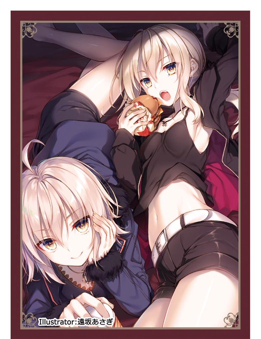 コミ1新作情報7 Fate/Grand Orderより、アルトリア(オルタ)&ジャンヌ(オルタ)のスリーブ&プレイマットになります。イラストは遠坂あさぎ様( )になります! 