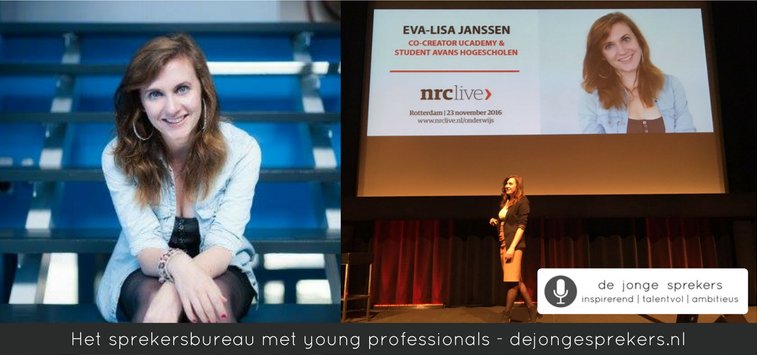 Eva-Lisa Janssen is oprichtster van Ucademy: een academie door en voor studenten. Boek haar als spreker: dejongesprekers.nl/eva-lisa-janss…