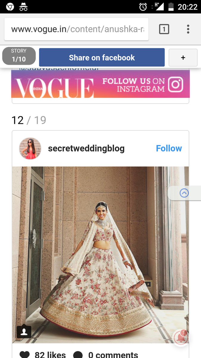 TheDesiDossier's tweet photo. @secretweddingb you've made it on the vogue website! Not sure if you knew. #desibloggers https://t.co/wJzXZMI8vC