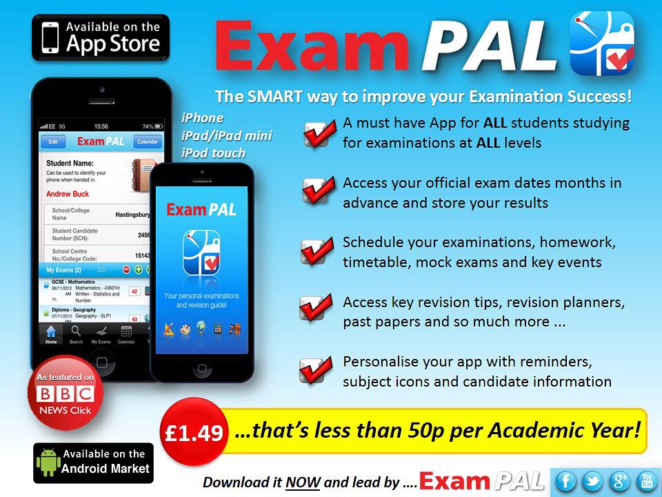 ***Calling all schools &amp; colleges***
Are you doing enough for your students to succeed?Tell them about Exam Pal NOW!
buff.ly/2pl93gI