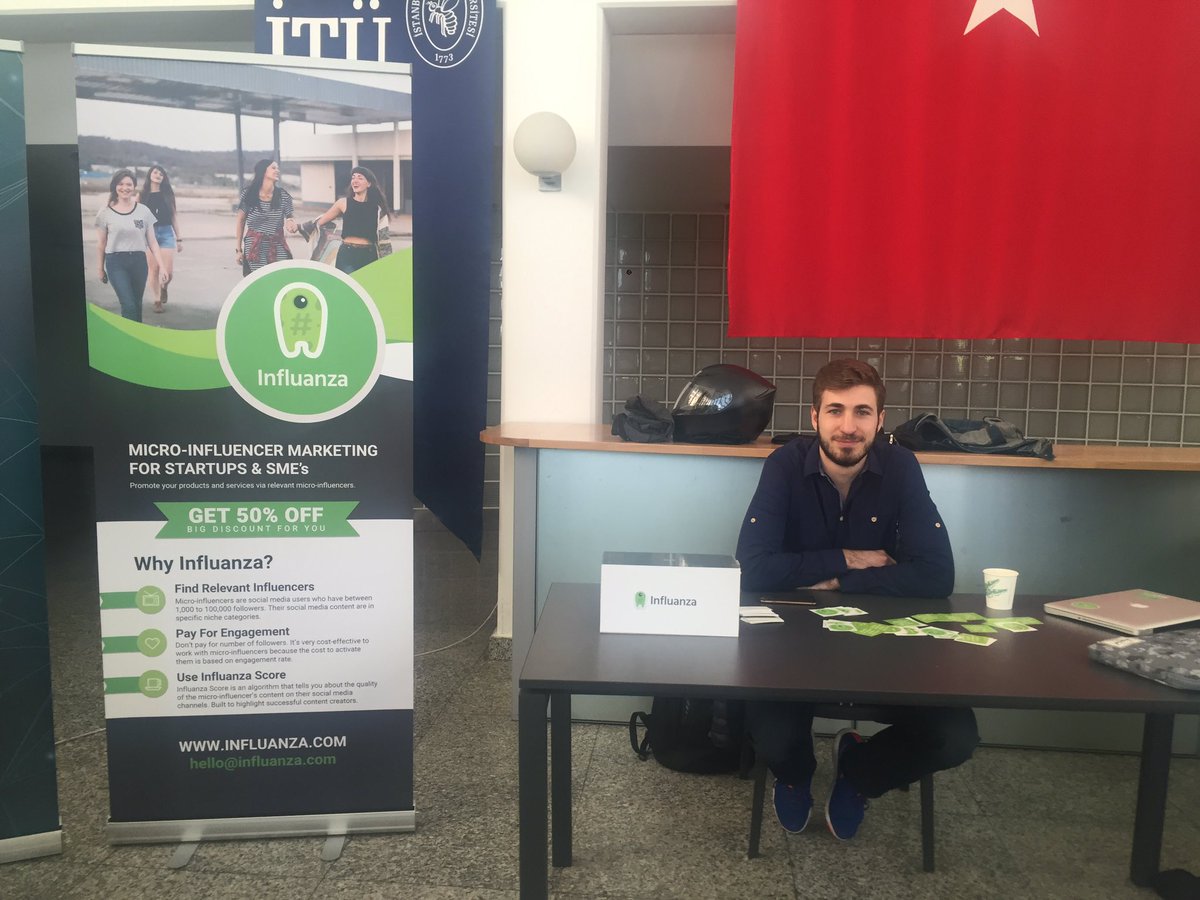 hackquarters's tweet photo. Sosyal medya kullanıcıları ile markaların buluşmasını sağlayan @influanza_com #crowdup'ta! @letscrowdup #startup #hackquarters https://t.co/vF7CcCaNrt