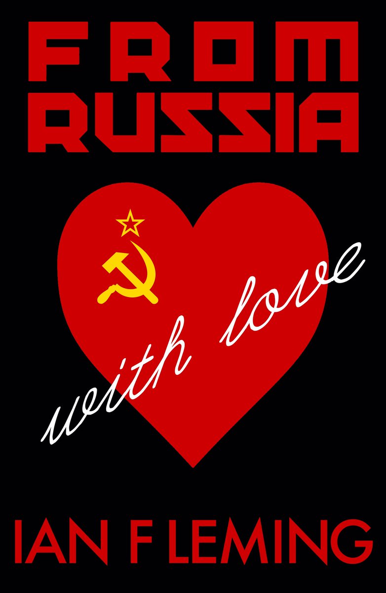SS_Edwards's tweet image. My version of #FromRussiaWithLove cover art for the 60th anniversary @TheIanFleming