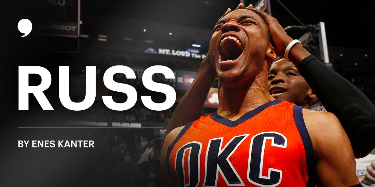 PlayersTribune's tweet photo. Russ. https://t.co/eWGb8UEiFk https://t.co/Pm8jo3oxGS