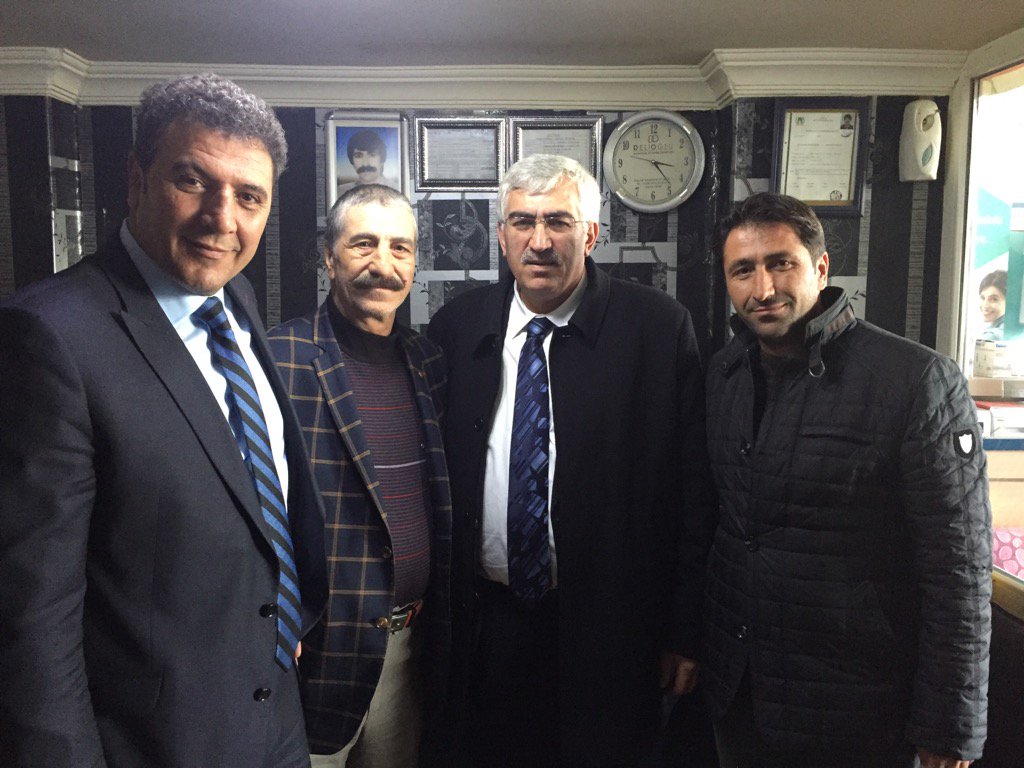 Ak Parti Erzurum İl Başkanımız Narman Belediye Başkanımız Narman İş adamı Rıza Gül ile birlikte