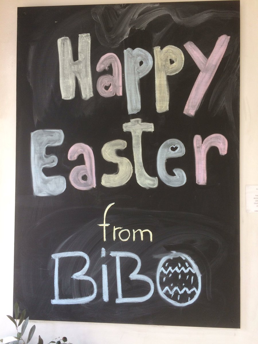 BiboRestaurant's tweet photo. Happy Easter! Bibo will be closed tomorrow and Monday but will reopen Tuesday for lunch. Hope everyone has a great day. https://t.co/kspjnW0fOa
