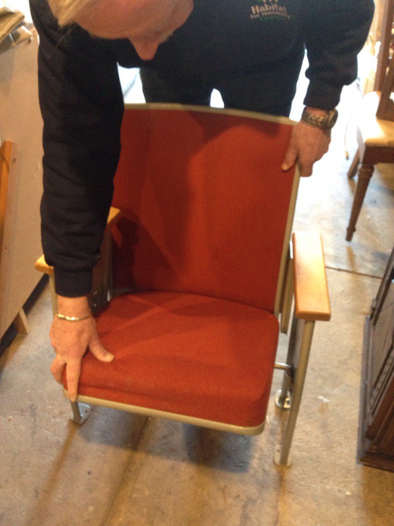 Amazing!  100 theater chairs for sale at Habitat #ReStore in #Staunton.