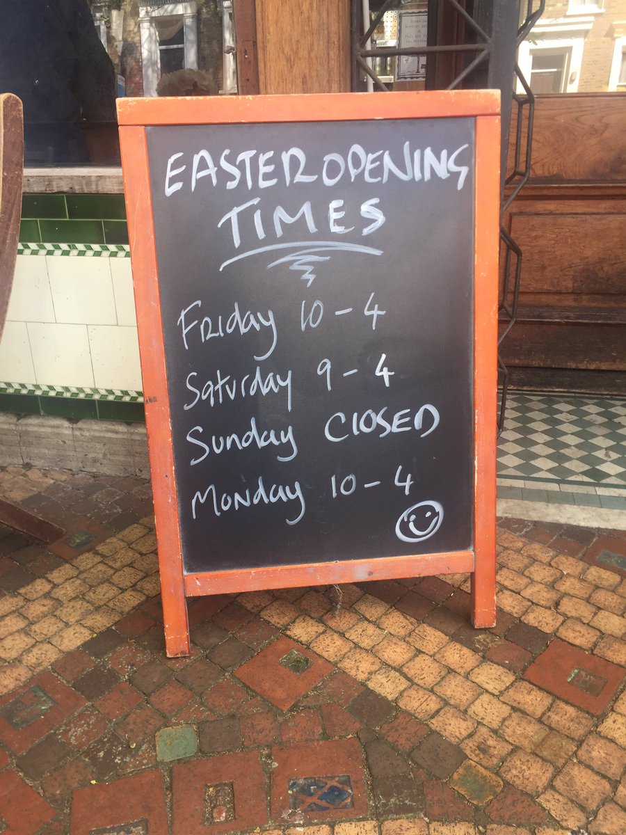 Our Easter opening times..