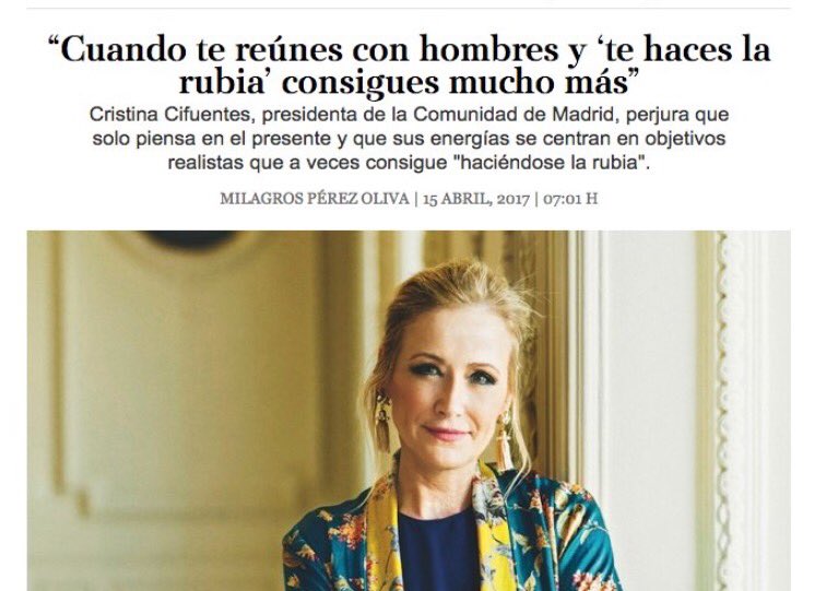 tiquismiquis100's tweet photo. Presenciar una reunión con Cristina Cifuentes y Cañete tiene que ser como experimentar con primates. https://t.co/9xVNhuJ7LY