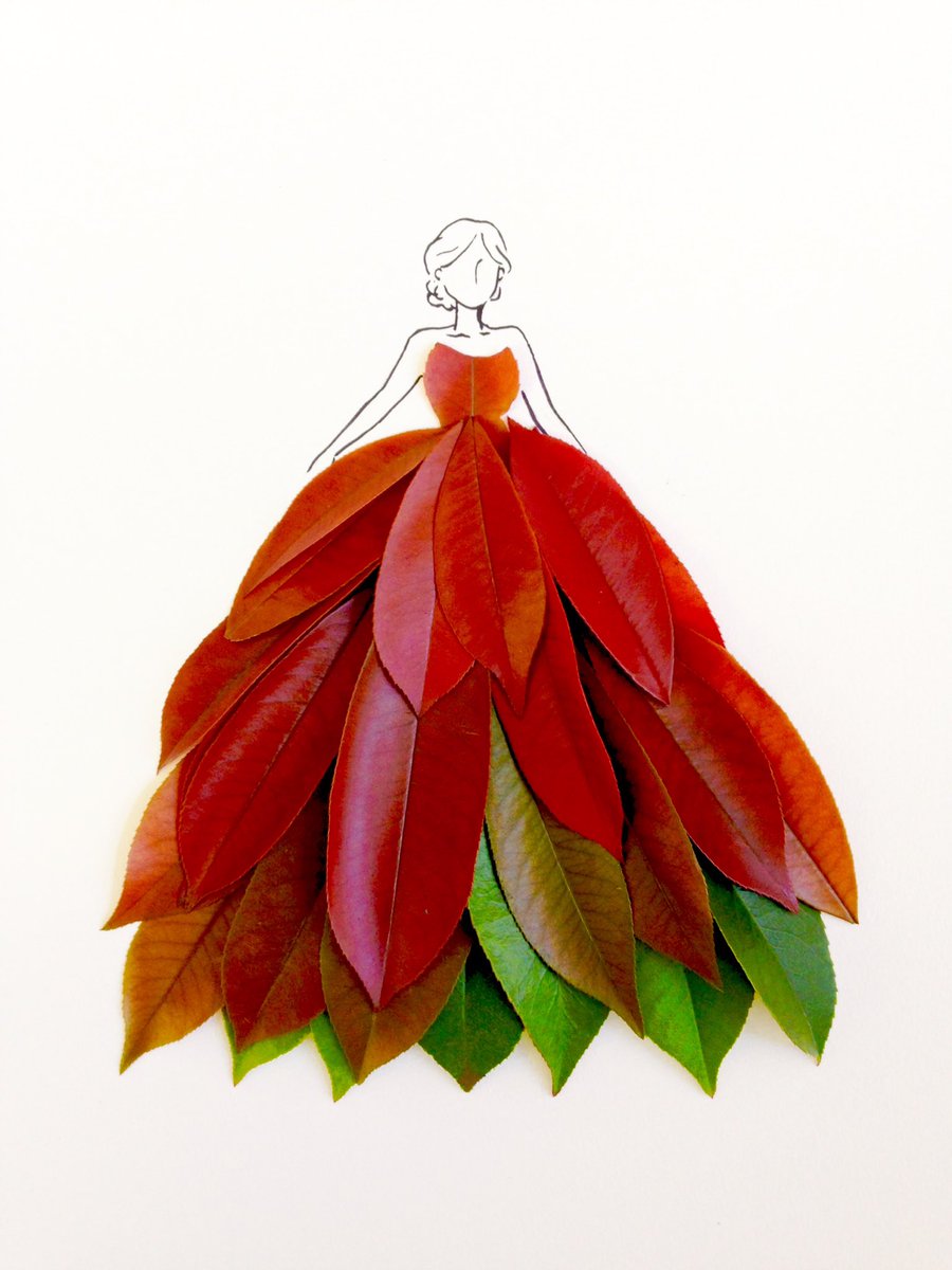 はな言葉 新刊出ました 春になると赤く色づくレッドロビン ベニカナメモチ の紅い葉を使って絵を描いてみました 花言葉は 賑わい レッドロビンのドレス レッドロビンの唇 レッドロビンのアナゴさん
