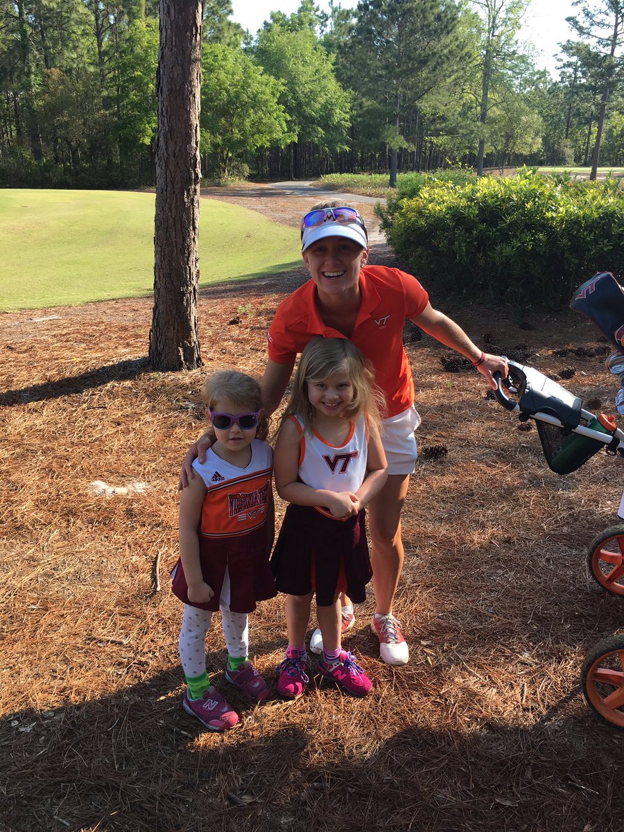 FiremanHokie's tweet photo. This is why I support the @HokieClub so my girls can see strong women athletes compete #HOKIES https://t.co/PJAZsVnvk7