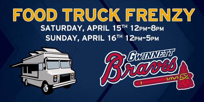 🍔🌭🍕➕🚚🔜
Baseball might not be back in Gwinnett until Tuesday but we think the <a href="/FTAG2017/">FTAG</a> Food Trucks will hold ya over until then 😎