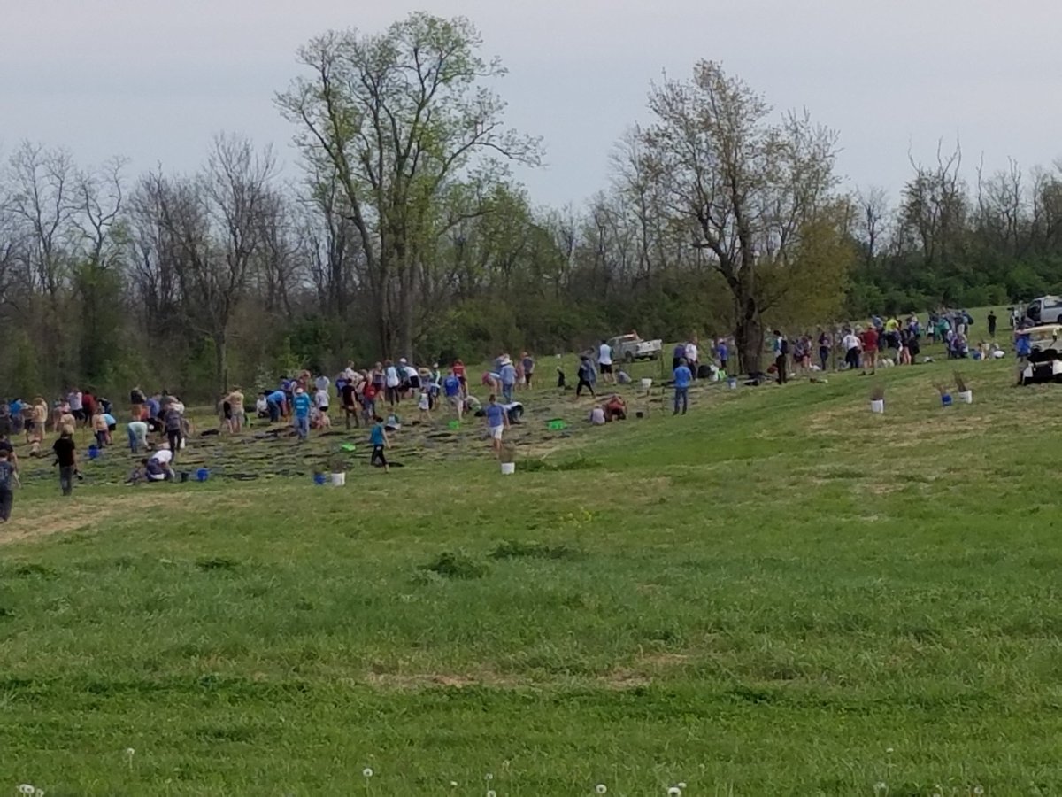 JBEOC's tweet photo. Reforest  the Bluegrass at Hialeah Farm Park. Still lots of trees to plant Come out and help! https://t.co/dy29MrYp1s