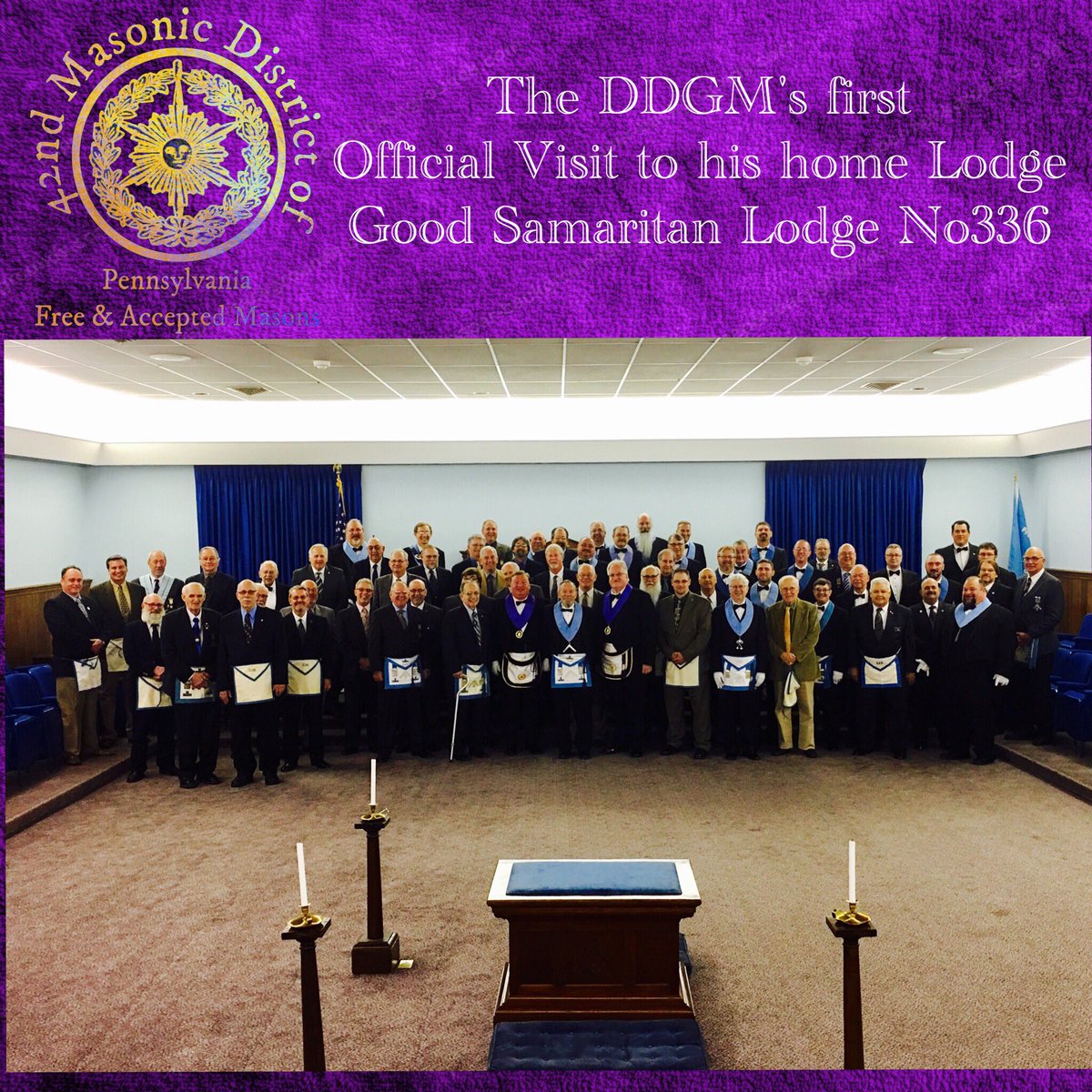PA42MasonicDist's tweet photo. Thankful for such a warm reception, and congrats to our 50 and 25 year Service Pin recipients! #pa42masonicdistrict #freemasonry #masonic https://t.co/JHmFVpLBWZ