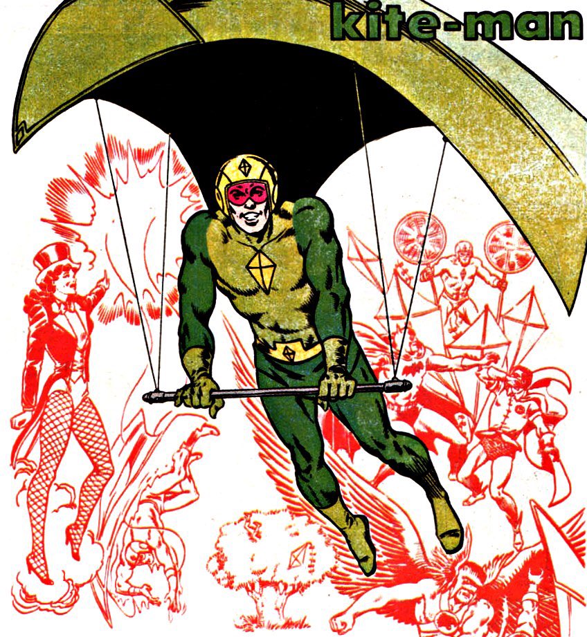 April is National Kite Month. During this time, let's take a second to recall that Kite Man exists. #NationalKiteMonth
