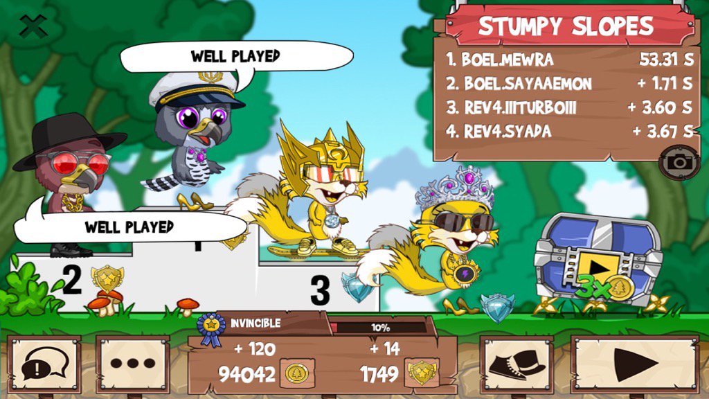 mewraFR2's tweet photo. I just beat a golden fox! #funrun2 #sayaaemon #IIITURBOIII #syada https://t.co/MQ25oWEp32