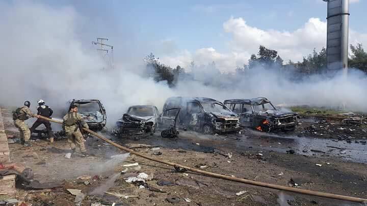 DrLokmanKaradag's tweet photo. #Fua ve #Kefarya'dan tahliye edilen sivillere bombalı saldırı. 60'yakın ölü. Bombalı araç konusunda rejim ve muhalifler birbirini suçluyor https://t.co/Gu9BVVf2Qe