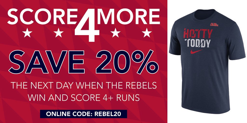 RebelLockerRoom's tweet photo. #Hottytoddy Rebel fans! Stop by our store today and save on awesome gear! #SCORE4MORE https://t.co/vepSY43MJ0