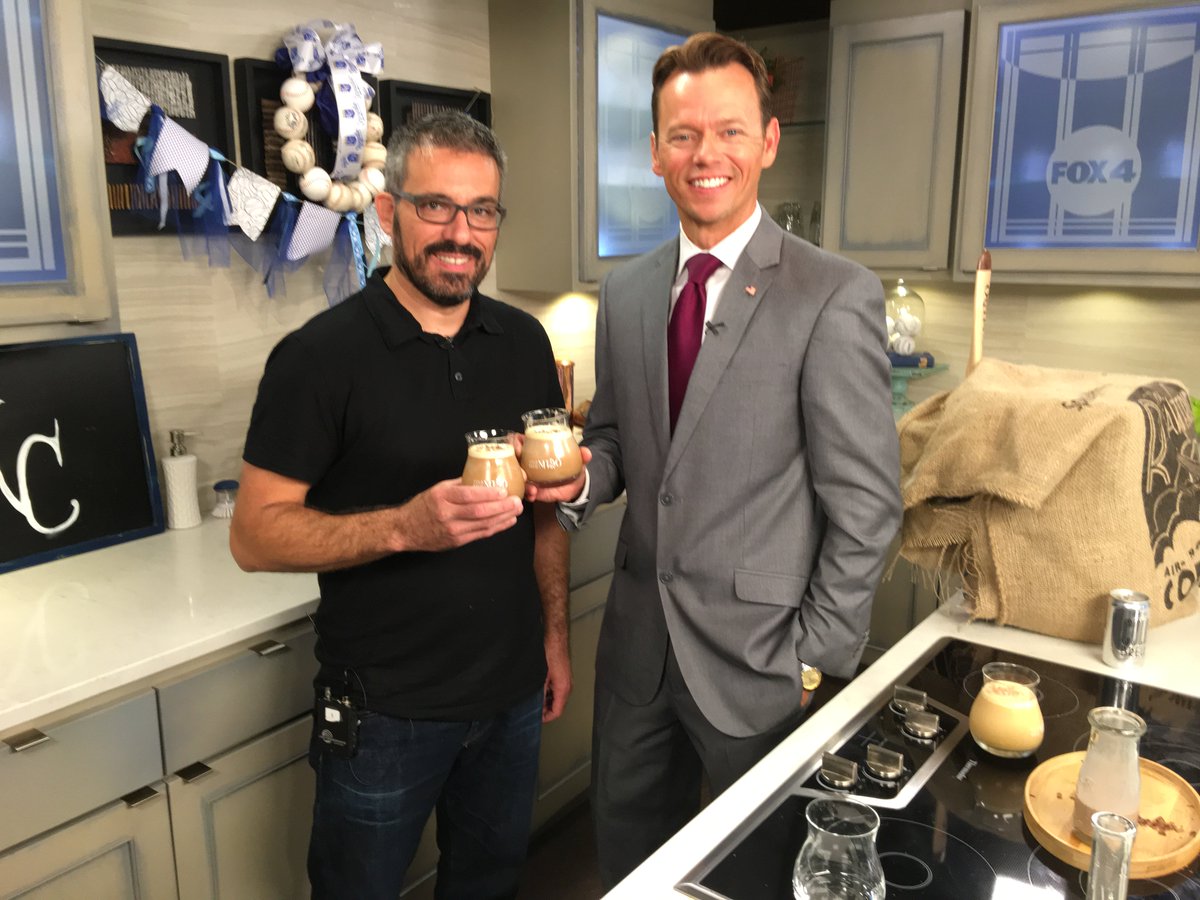 kimdishes's tweet photo. @RCFOX4KC isn't a #CoffeeLover but gave thumbs-up to @TheRoasterie 's Beachtime Nitro when Mike Valent demoed it today on @fox4mornings. https://t.co/AmL3mMZEGn
