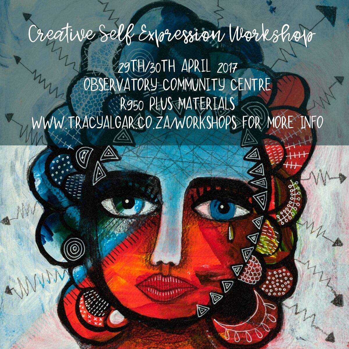 tracyalgar's tweet photo. 2-day intuitive mixed media art workshop @ #Obs Community Centre #capetown 29th/30th April - no experience required https://t.co/2BlcJETOvA https://t.co/L73XkqZVPO