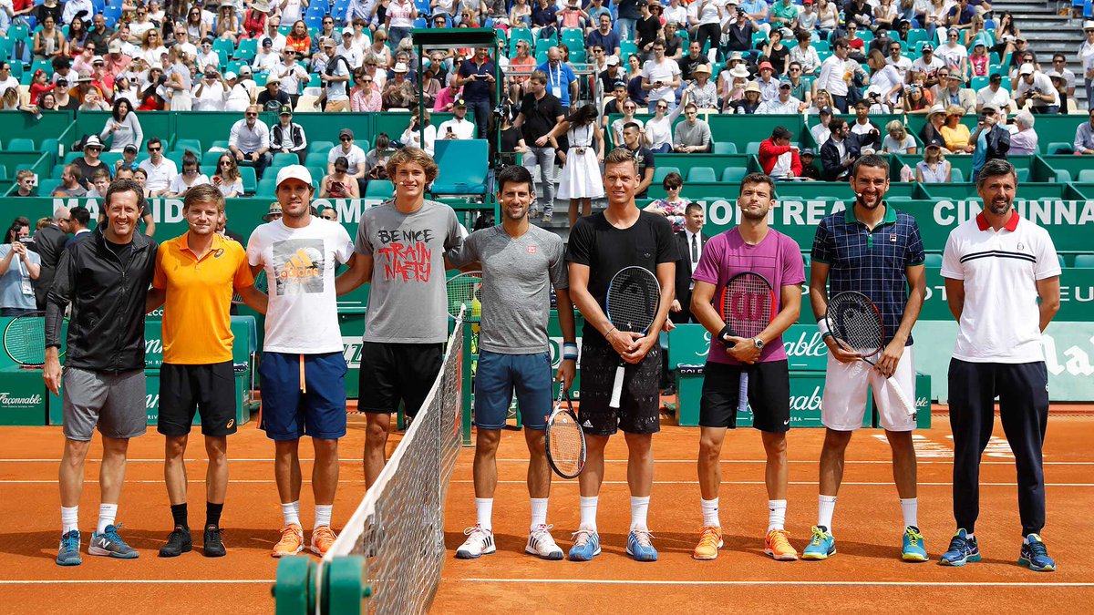 Michal Samulski On Twitter Team Djokovic Djokovic Berdych Dimitrov Cilic Def Team Zverev Zverev Brothers Thiem Goffin At Exhibition In Monte Carlo Https T Co Mwoxmfqrin