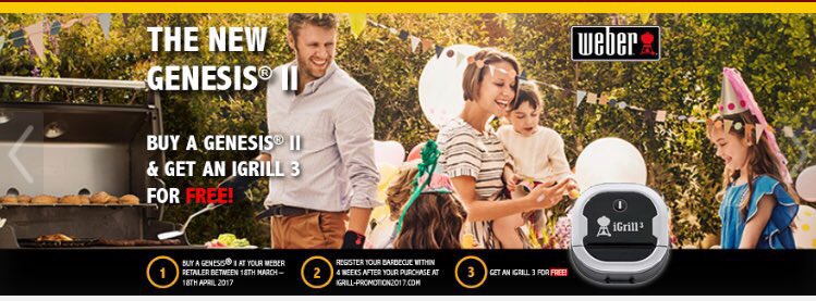MillRaceGC's tweet photo. HURRY! Time is running out to get your #FREE #Weber #iGrill3 when you buy a Genesis II. Get yours now! #bbq #offers https://t.co/panJqXCFr2 https://t.co/lv2UVqx6I5