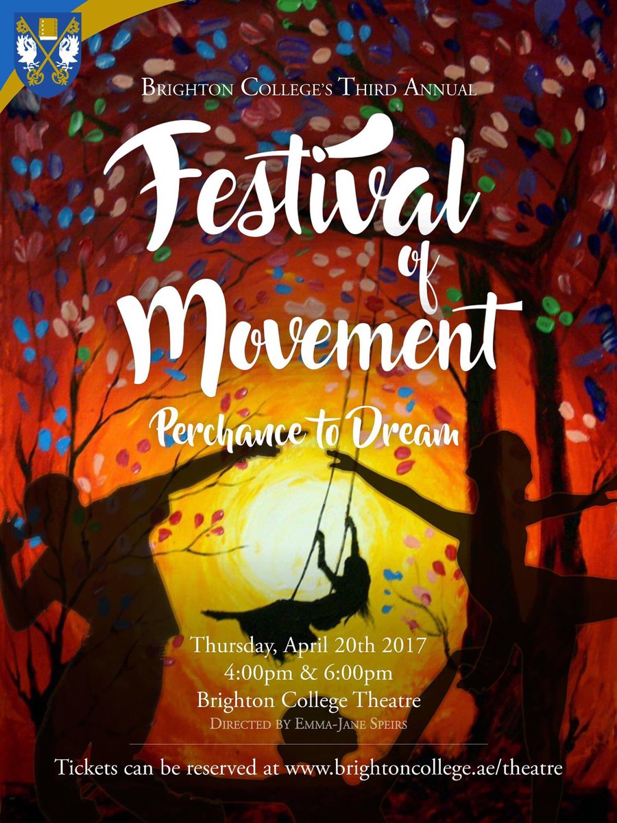 BCADseniorhead's tweet photo. Don't miss our fantastic Festival of Movement! #superexcited #primoevent #perchancetodream @BCADhampden https://t.co/UHKNg24fHA