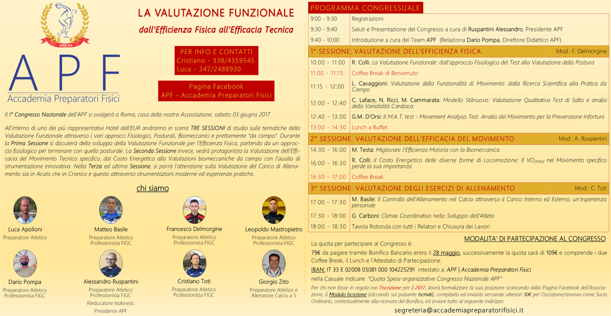 APF_accademia's tweet photo. I° Congresso Nazionale APF #valutazionefunzionale #efficienzafisica #efficaciatecnica #functionalmovementsystems #training #sport #workout https://t.co/3ikEi9KInV