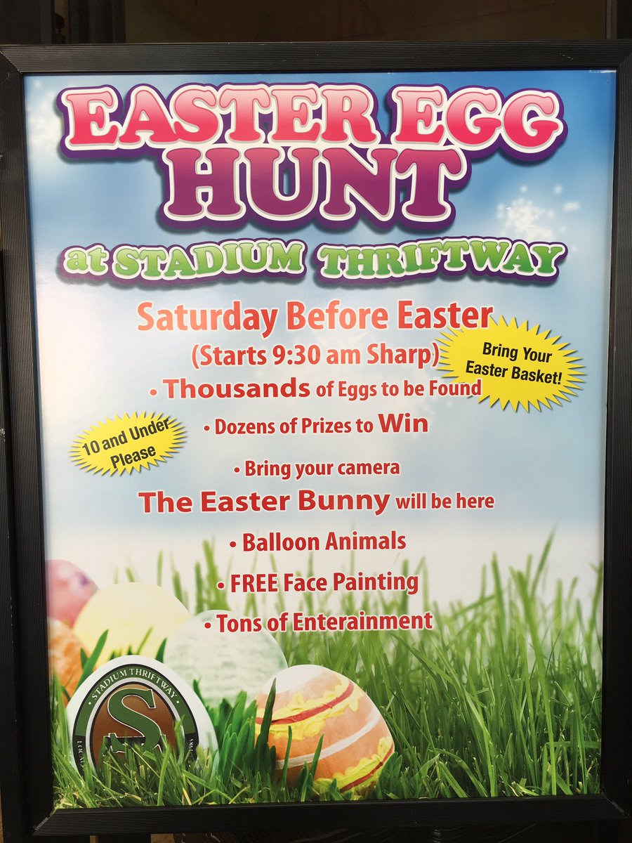 StadiumTWay's tweet image. Our annual Easter Egg Hunt starts at 9:30am for our neighbors aged 10 and under! Bring your baskets