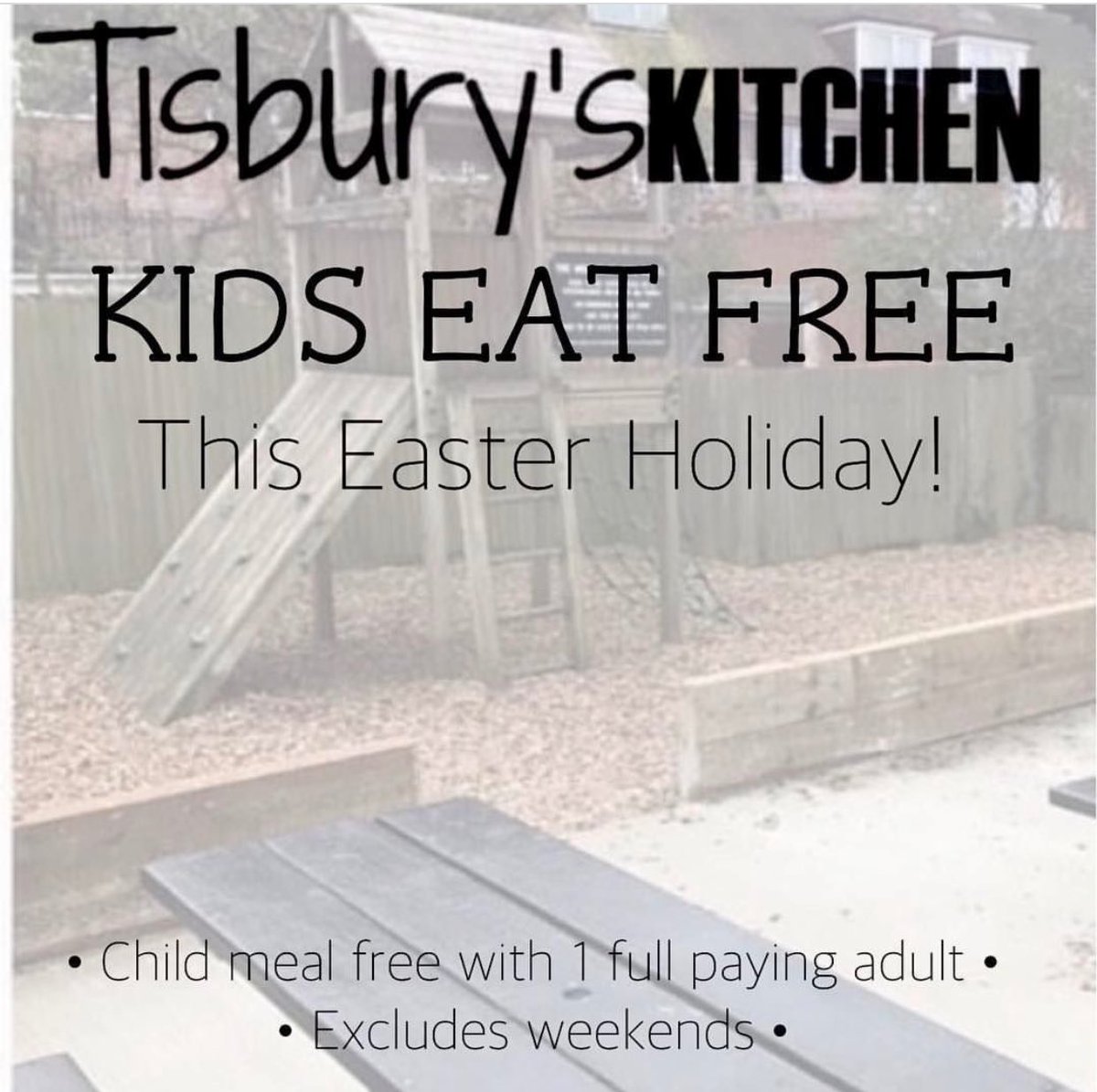 •1 Child meal free with 1 full paying adult. 
____
•Excludes weekends. 
____
Make a reservation on 01273-554647