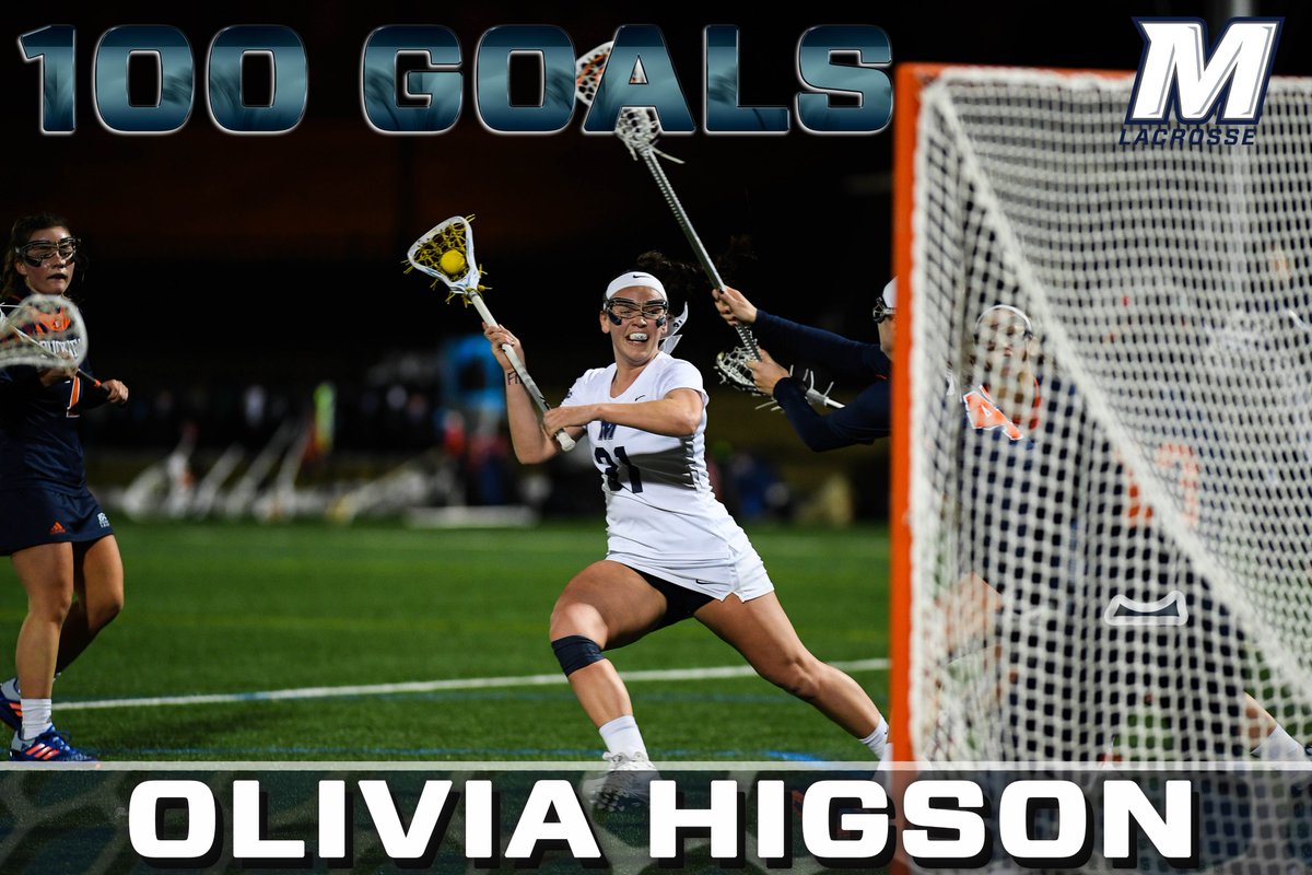 MonmouthWLAX's tweet image. With that goal, Olivia Higson now has 100 for her career! Congrats Liv!