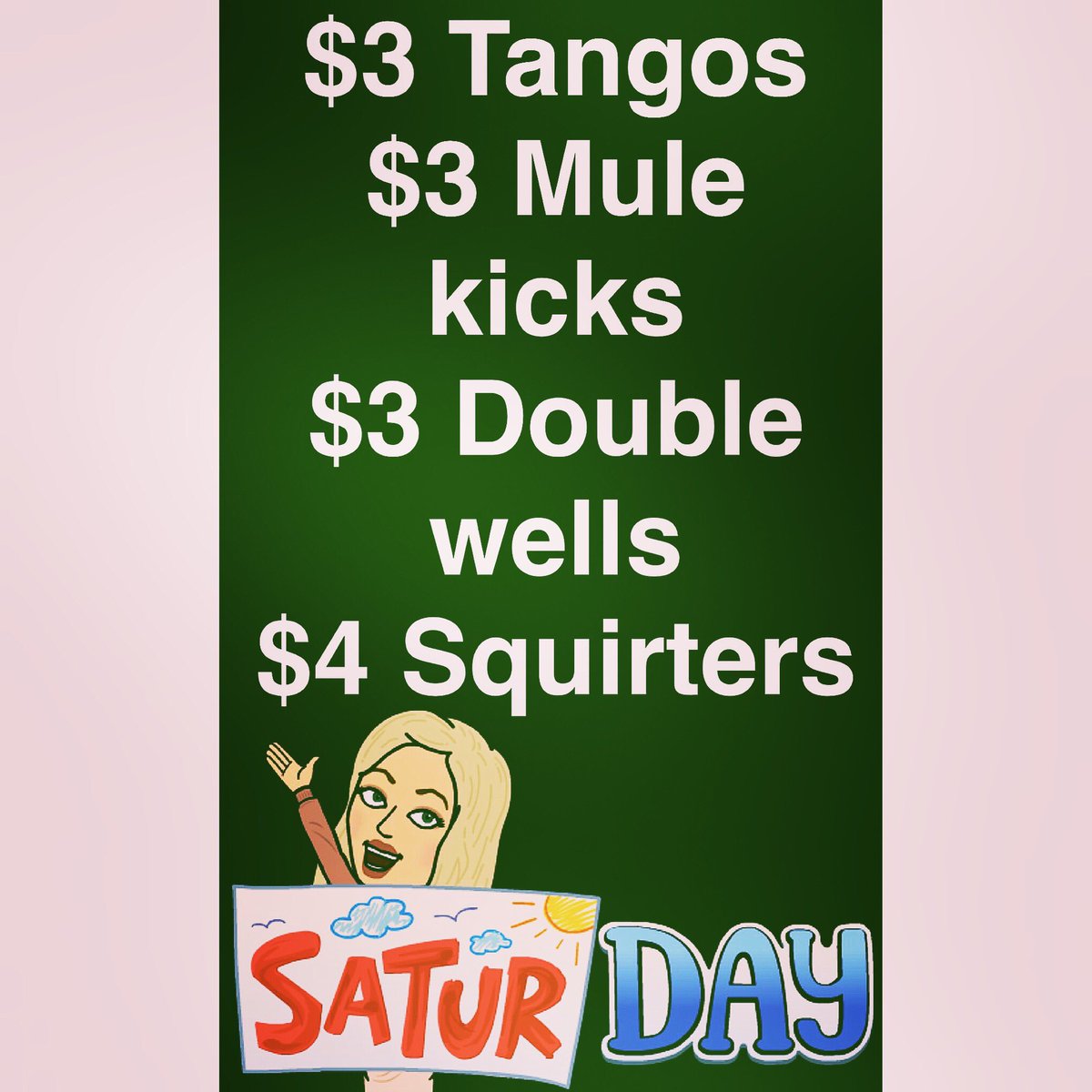 TheLocal109's tweet image. SATURDAY SPECIALS ARE HERE !!!!!! $3.75 domestics $4.50 imports $3 doubles wells!!! HAPPY HOUR 5-9pm