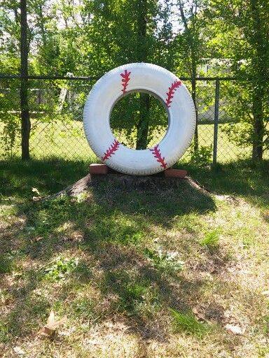 AceTireCT's tweet photo. Batter Up! Baseball season is here!
Tire turned into baseball batting target. #BatterUp #TireCraft https://t.co/mIX1wvWpzZ