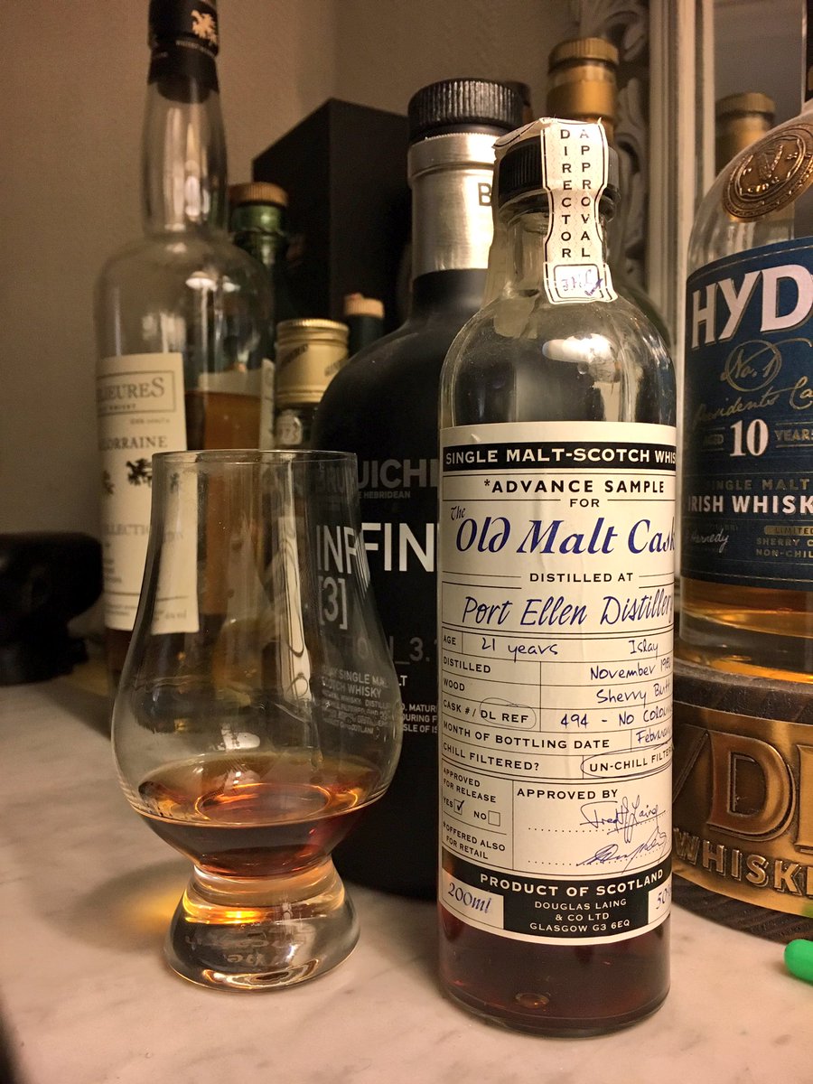 Sherried <a href="/PortEllenWhisky/">Port Ellen Whisky</a> as a "digestif". This #OldMaltCask will be missed when it is finished.